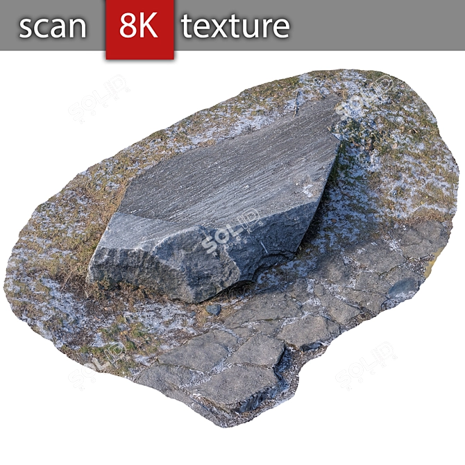 Detailed Stone Model 3D model image 1