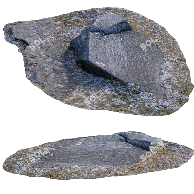 Detailed Stone Model 3D model image 2