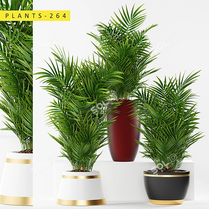Lush Greenery Bundle - 264 Realistic Plant Models 3D model image 1