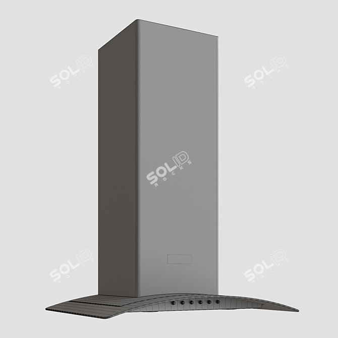 Sleek Ventolux Ferrara 60 Inox Hood 3D model image 2