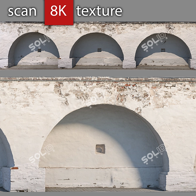 Architectural Wall: Detailed & Fast Render 3D model image 1