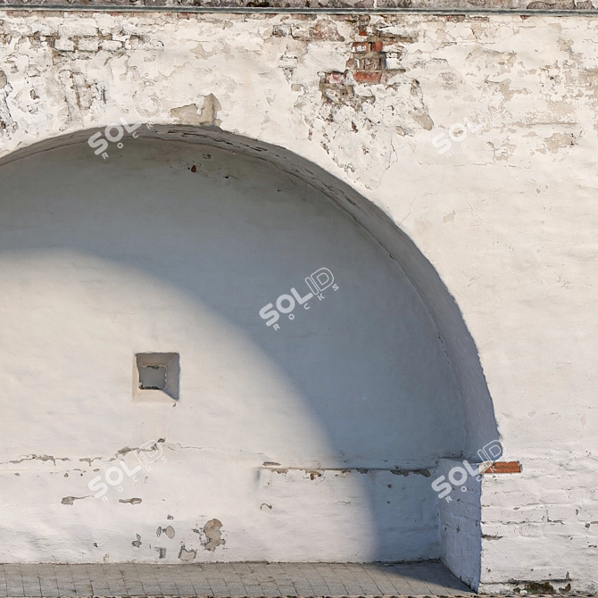 Architectural Wall: Detailed & Fast Render 3D model image 2