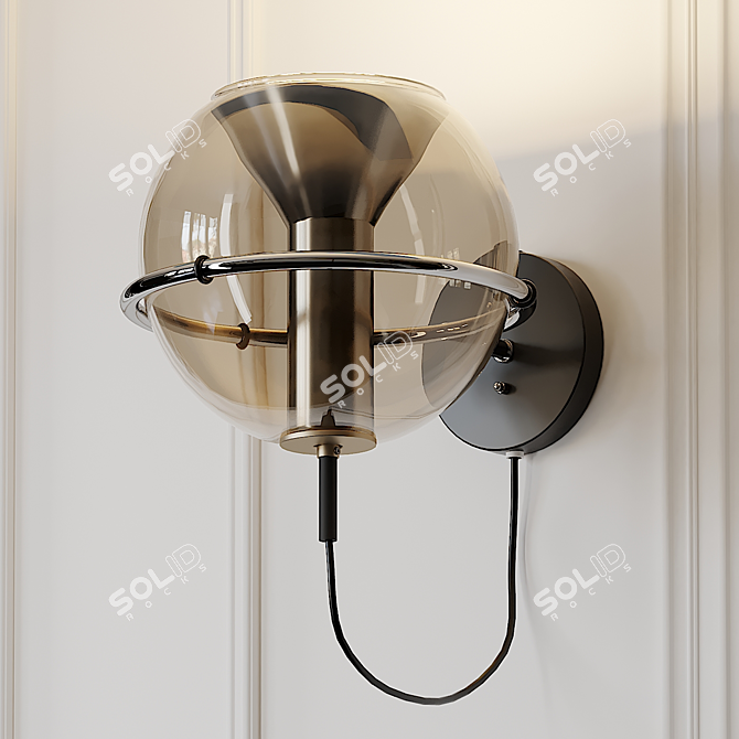Modern RAAK Globe Wall Lamps 3D model image 1