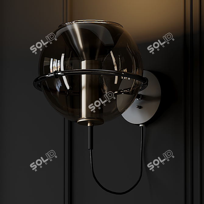 Modern RAAK Globe Wall Lamps 3D model image 2