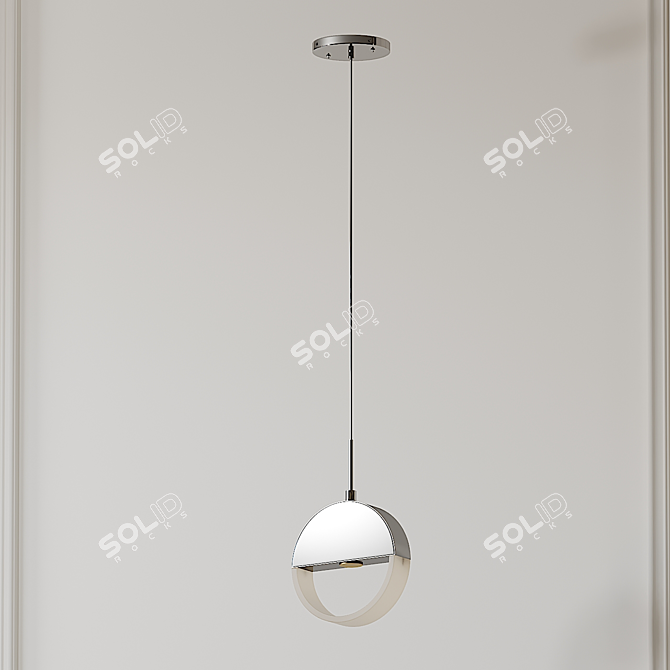Anello LED Mini Pendant: Sleek Illumination 3D model image 2