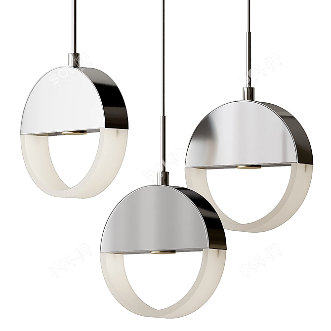 Anello LED Mini Pendant: Sleek Illumination 3D model image 4
