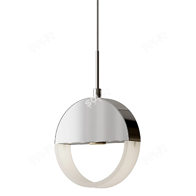 Anello LED Mini Pendant: Sleek Illumination 3D model image 5