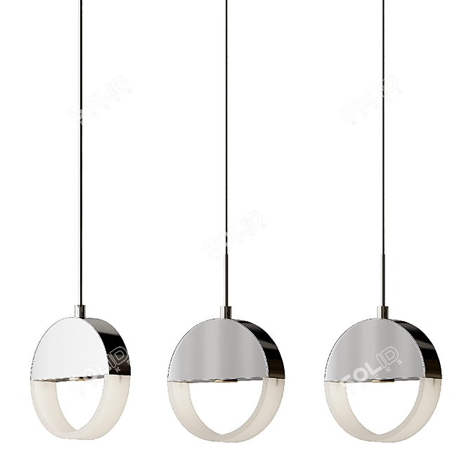 Anello LED Mini Pendant: Sleek Illumination 3D model image 6