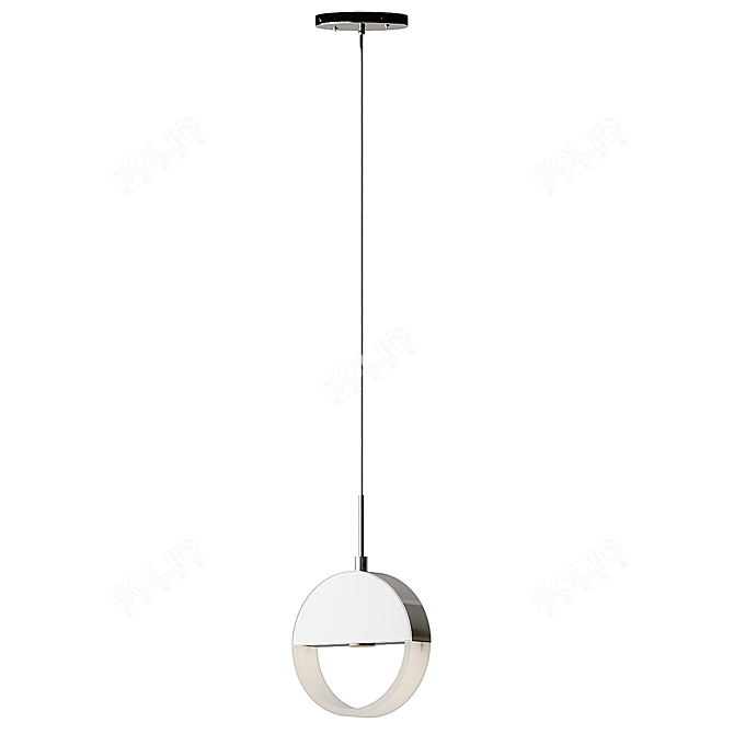 Anello LED Mini Pendant: Sleek Illumination 3D model image 7