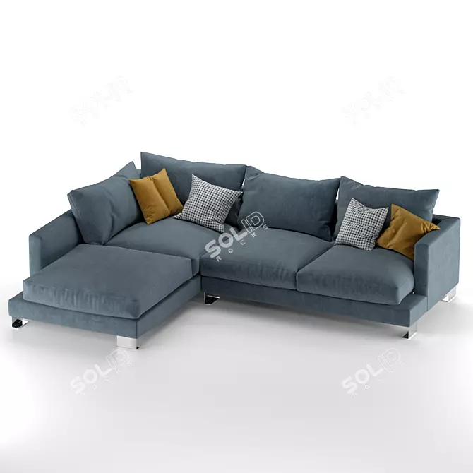 Luxury Comfort - Lexus Lux Sofa 3D model image 2