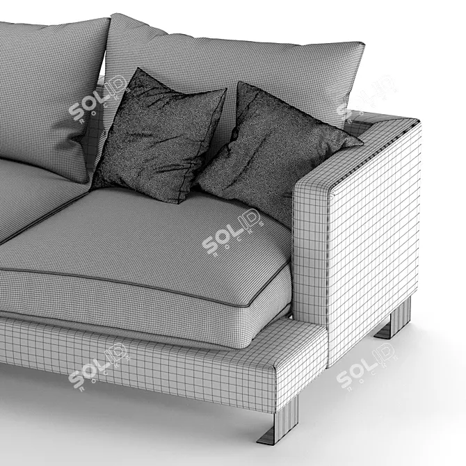 Luxury Comfort - Lexus Lux Sofa 3D model image 3