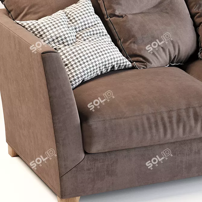 Spacious Victory Sofa: Perfect for Living Rooms and Home Theaters 3D model image 2