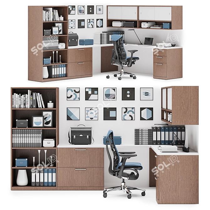 Herman Miller Canvas Office: Modern Workspace Solution 3D model image 1