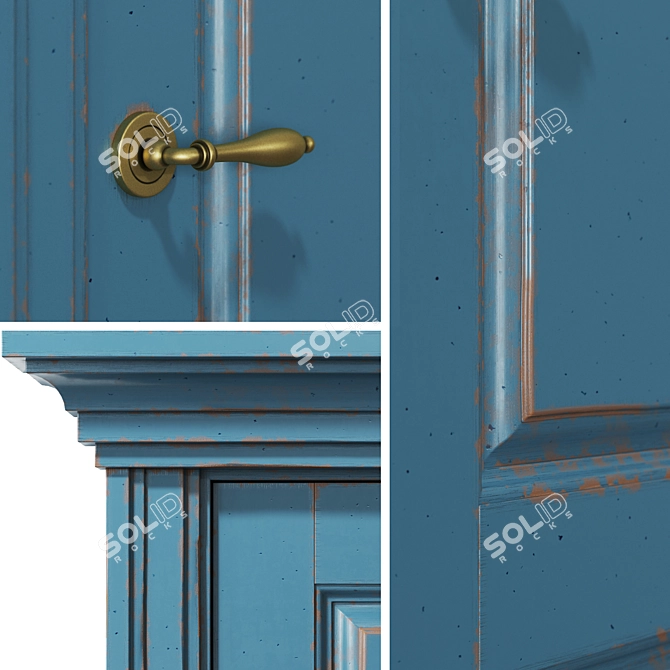 Vintage Elegance: AstroDoors 2 3D model image 2