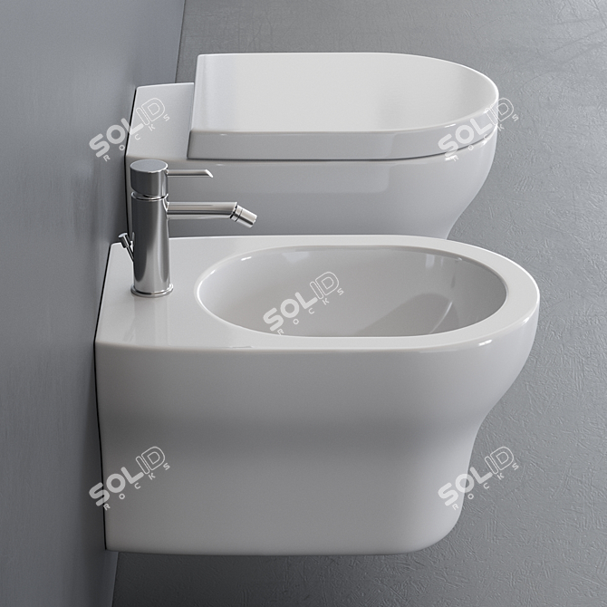 Minimalist Wall-Hung Jo WC 3D model image 2