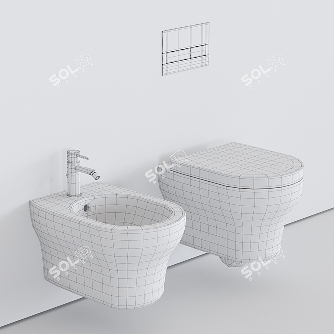 Minimalist Wall-Hung Jo WC 3D model image 3