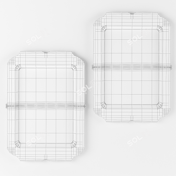 Elegant Serving Trays: Victoire, Lazy Victoire 3D model image 3