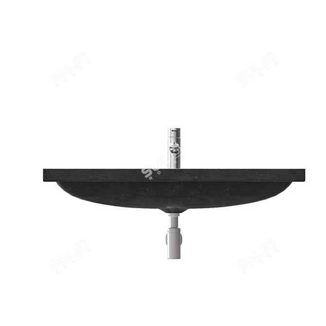 Modern Concrete Aristo Sink 3D model image 3