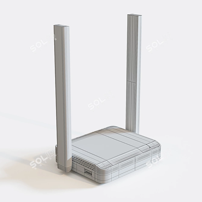 Keenetic 4G Wi-Fi Router: Compact and Powerful 3D model image 3