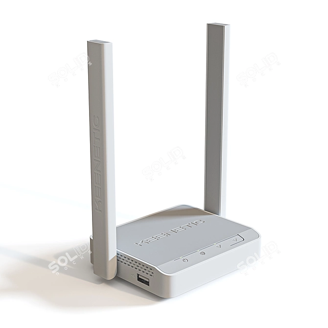 Keenetic 4G Wi-Fi Router: Compact and Powerful 3D model image 4