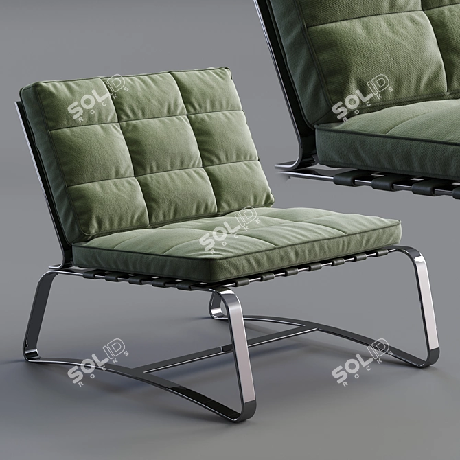 Luxurious Minotti Delaunay Quilt 3D model image 1