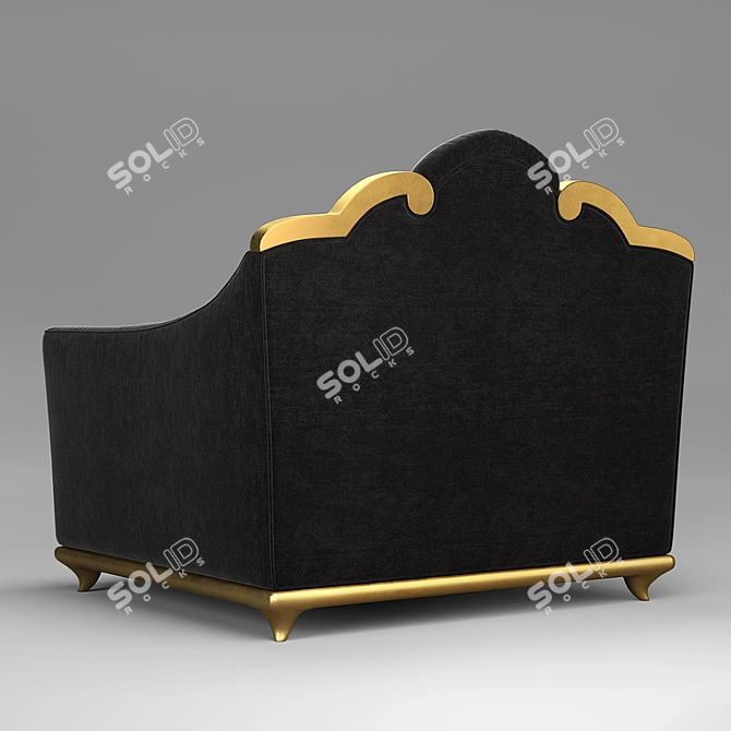 Luxury Boulevard Chair - Bacci Stile 3D model image 2