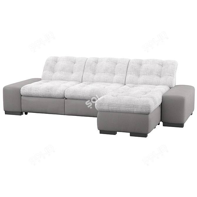 Modern Corner Sofa Truet 3D model image 1