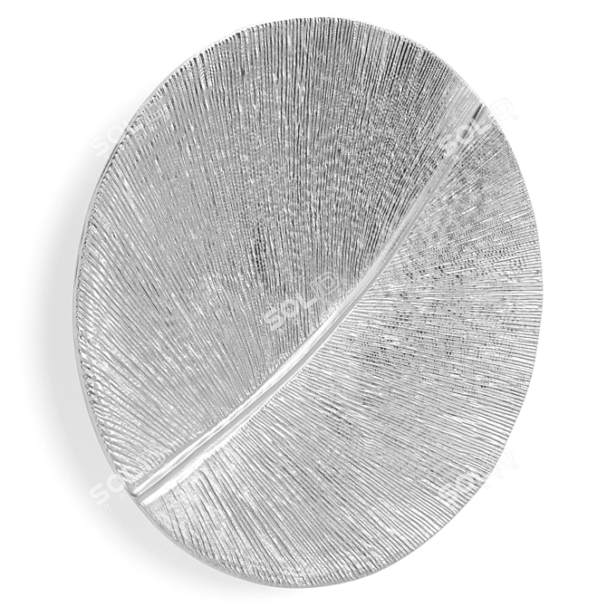 Silver Leaf Sculpture by Simonallen 3D model image 2