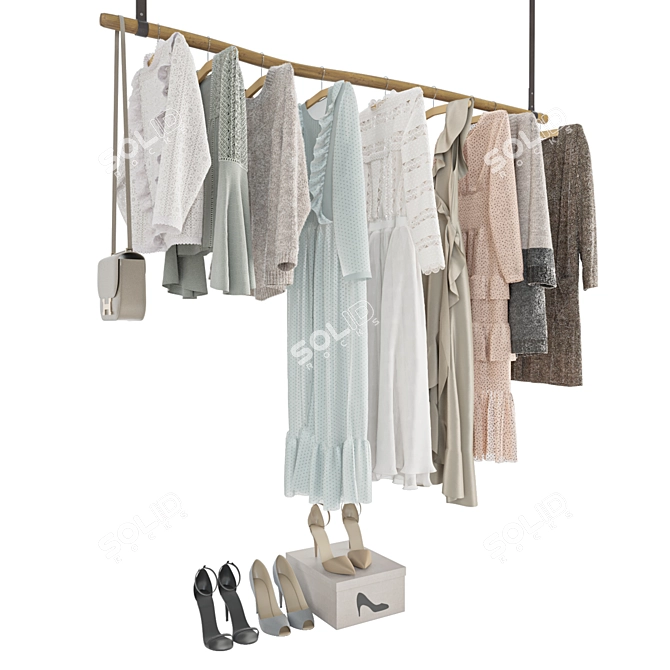 Versatile Dress Set: Various Styles, High-Quality 3D model image 1