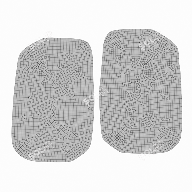 Fragment Carpet: Modern Design 3D model image 2