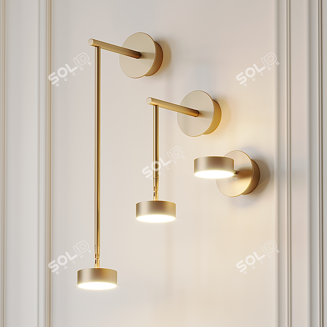 Softspot Wall Sconce: Contemporary Elegance for Your Space 3D model image 1