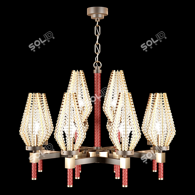 Ethereal Glow Pendant Light 3D model image 1