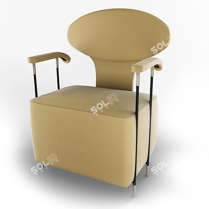 Enchanta Armchair 3D model image 2