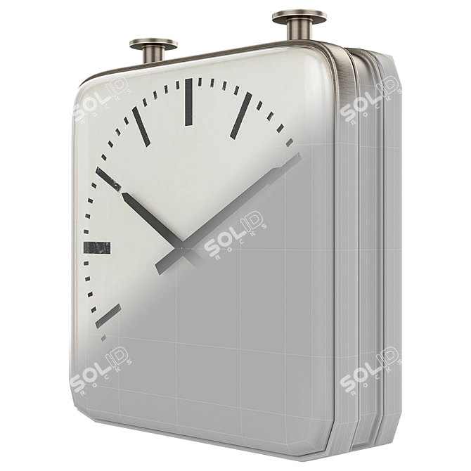 Mid-Century Gio Ponti Clock 3D model image 2