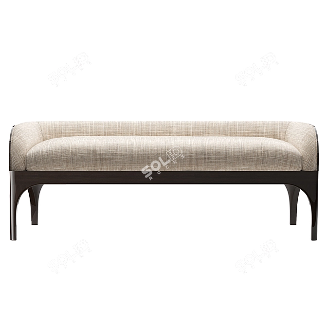 Title: Gorsia Buda Bed Bench: Sleek and Stylish Seating Solution 3D model image 2