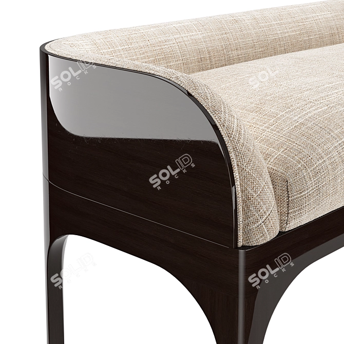 Title: Gorsia Buda Bed Bench: Sleek and Stylish Seating Solution 3D model image 3