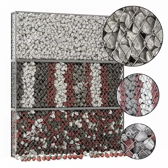 StoneColor Gabion for Landscaping 3D model image 1