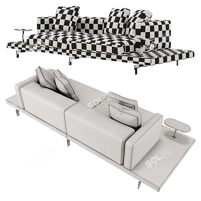 Modern Dock Sofa: B&B Italia 3D model image 3