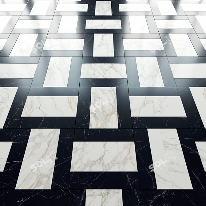 Elegant Marble Tiles: Madique Factory 3D model image 3