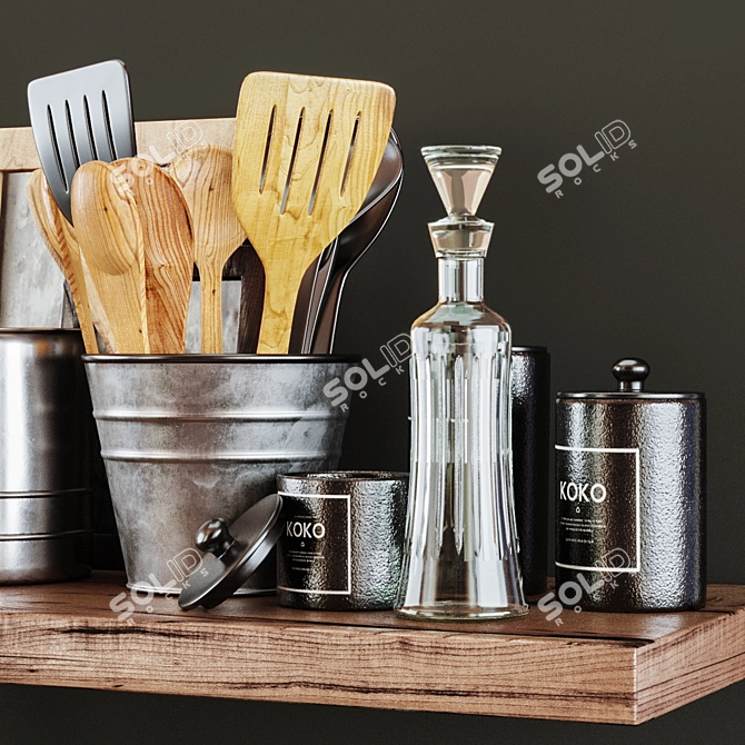 Kitchen Delight Decor Set 3D model image 2