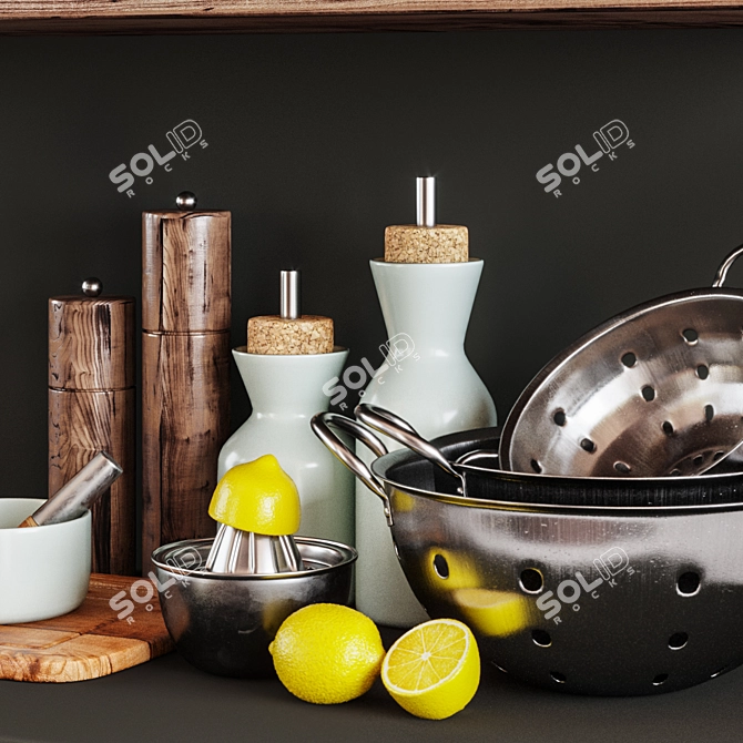 Kitchen Delight Decor Set 3D model image 3