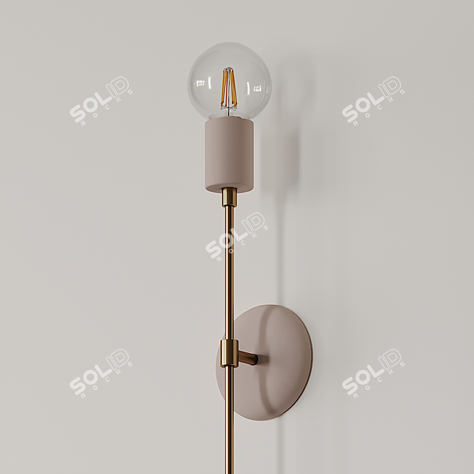 Elegant Taylor Wall Sconce: Illuminate with Style 3D model image 2