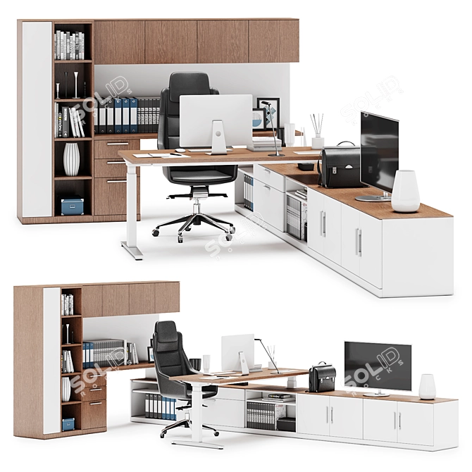 Modernize Your Office with Herman Miller Canvas 3D model image 1