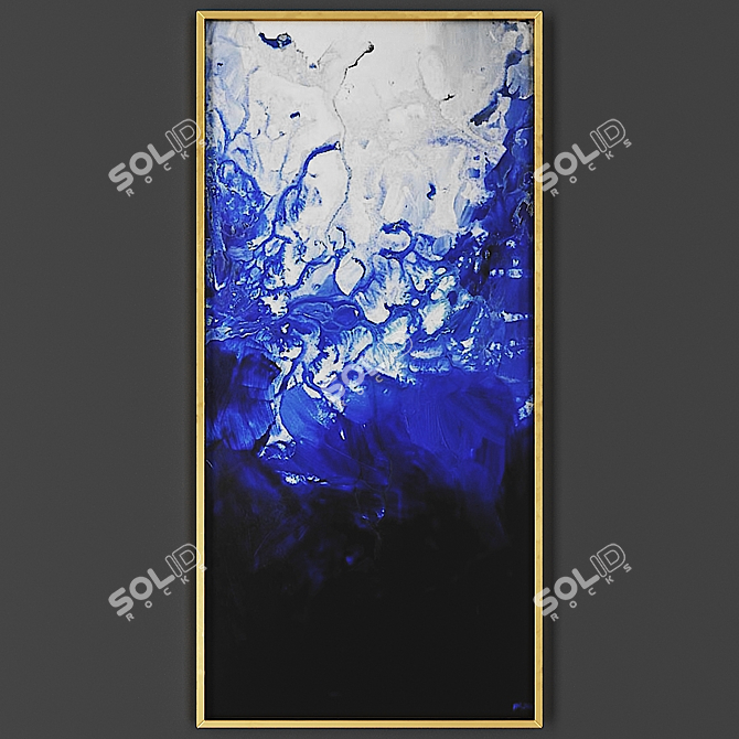 Elegant Framed Art Piece 3D model image 1