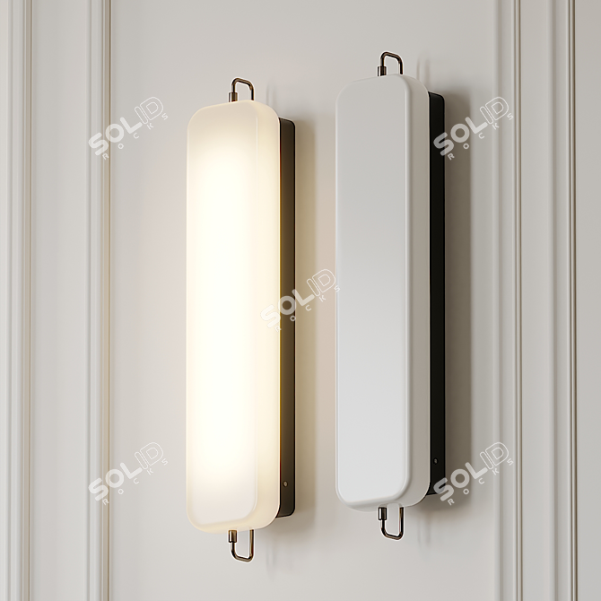 Modern Minimalist Wall Sconce: PARK III 3D model image 1