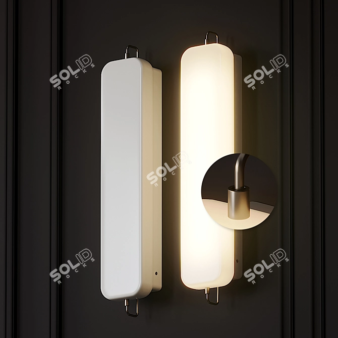 Modern Minimalist Wall Sconce: PARK III 3D model image 3