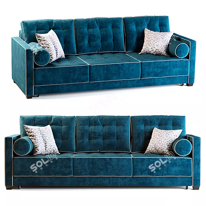 Luxurious Flexform Le Canapé Sofa 3D model image 1