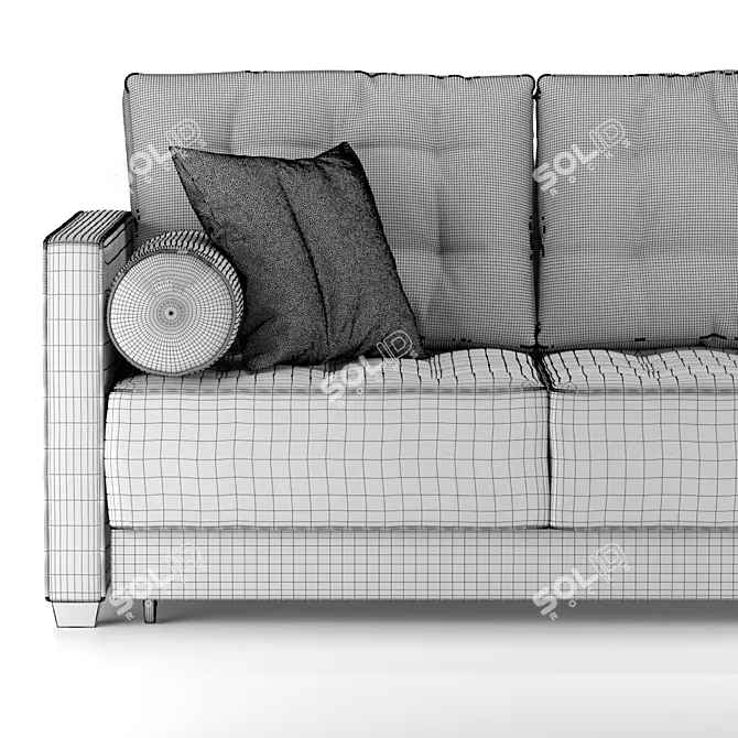 Luxurious Flexform Le Canapé Sofa 3D model image 3