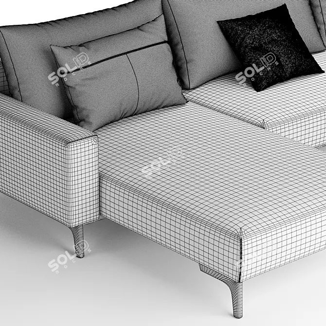 Idun Sleeper Sofa Bed 3D model image 3