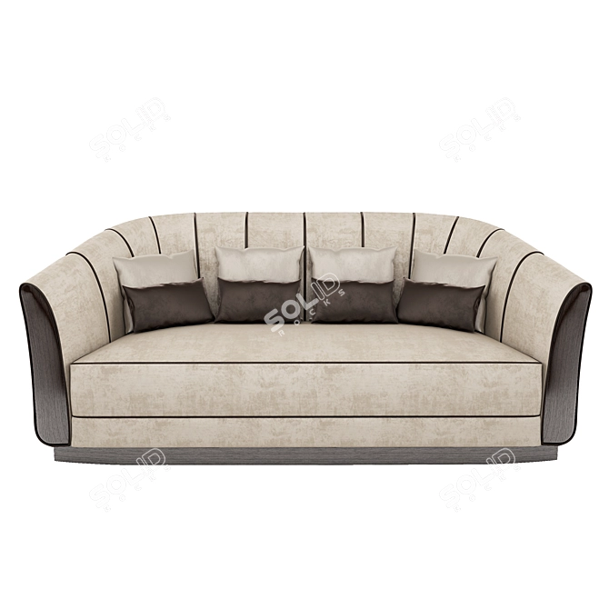 Luxury Italian Minotti GIGLIO Sofa 3D model image 1